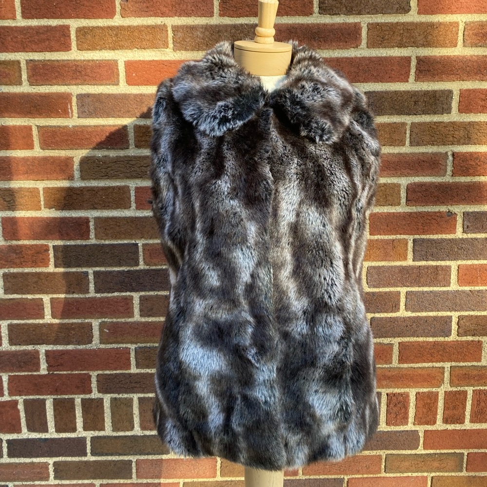 Rachel Zoe Faux Fur Vest size S